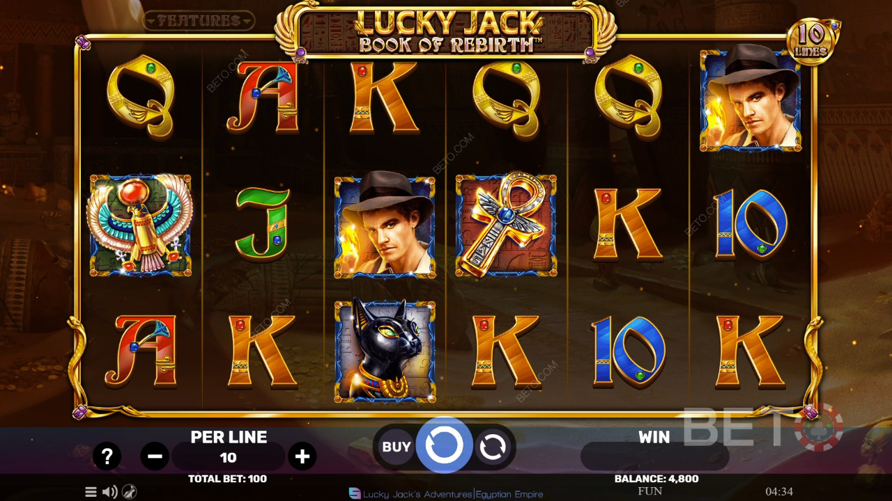 مراجعة Lucky Jack - Book Of Rebirth بواسطة BETO Slots