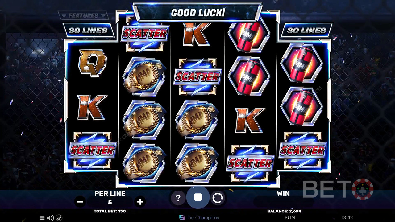 مراجعة أبطال الفنون القتالية المختلطة من BETO Slots