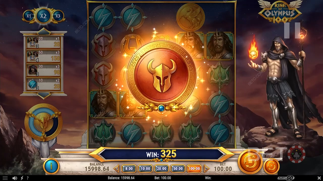 شرح الميزات الإضافية في Rise of Olympus 100 بواسطة Play