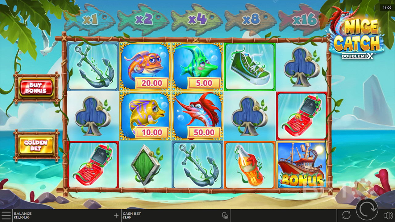 مراجعة لعبة Nice Catch DoubleMax من BETO Slots