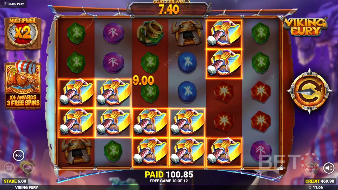 اربح 10,000 ضعف رهانك في سلوت Viking Fury Spinfinity Online Slot!