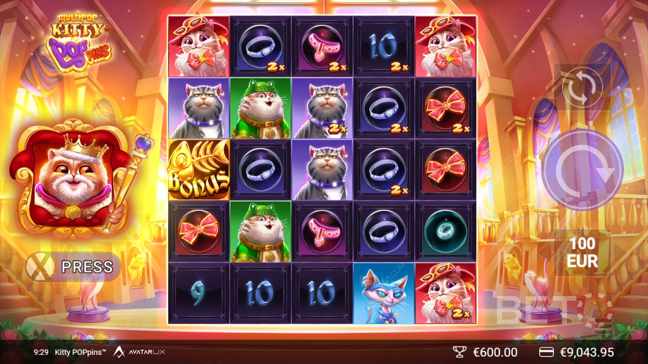مراجعة Kitty POPpins بواسطة BETO Slots