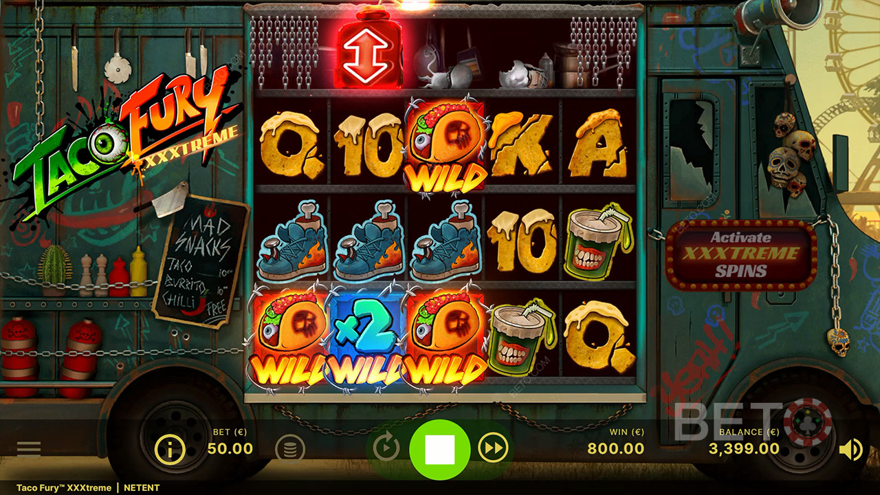 مراجعة Taco Fury XXXtreme من BETO Slots