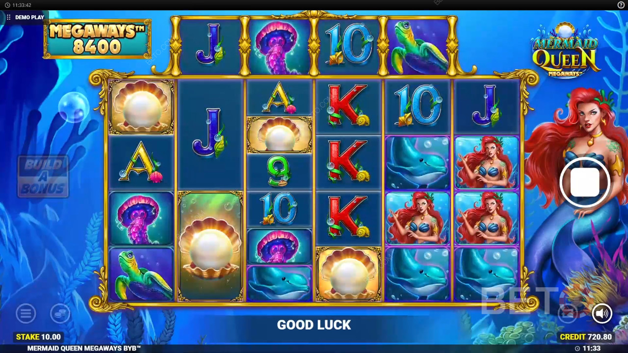 مراجعة لعبة ملكة حورية البحر Megaways من BETO Slots