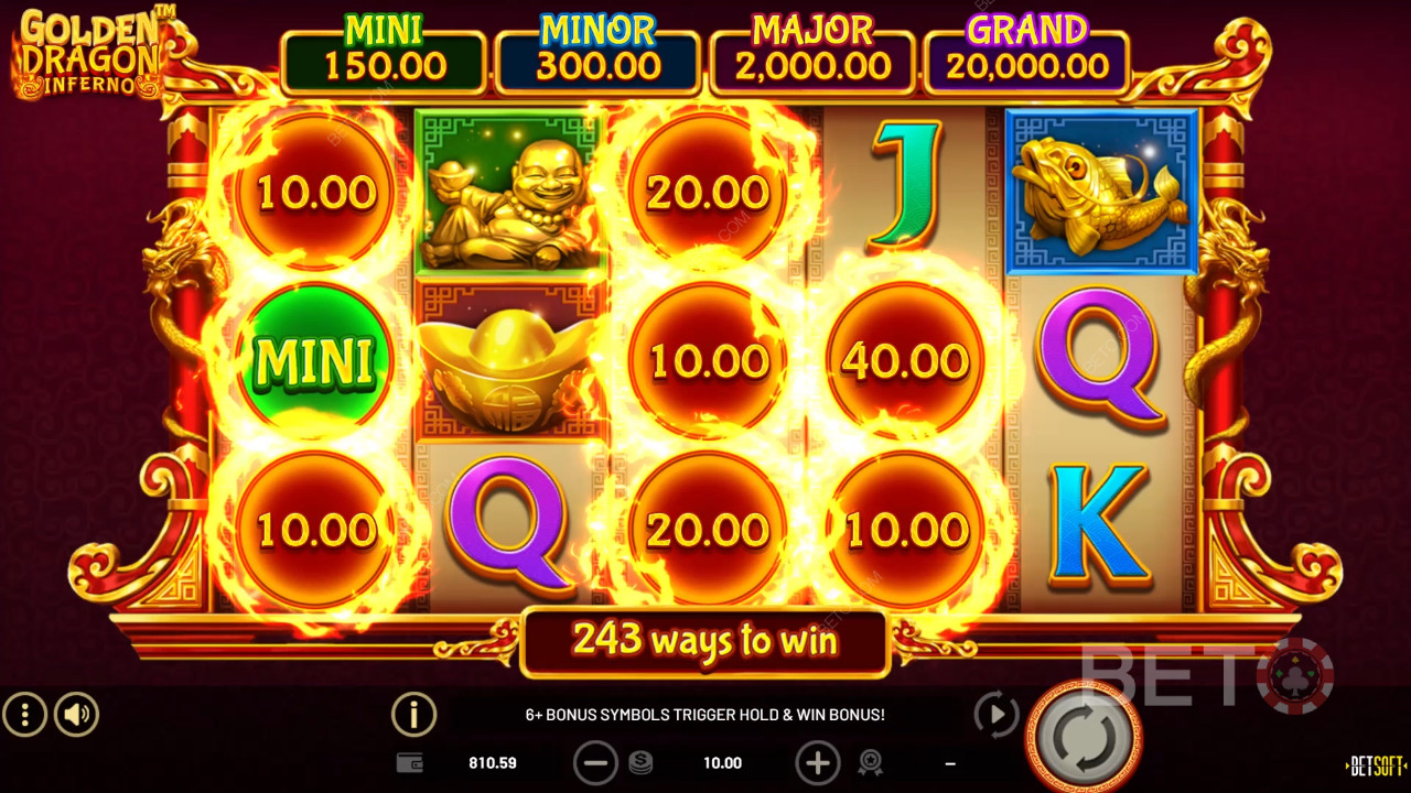 مراجعة جحيم التنين الذهبي الجهنمي من BETO Slots