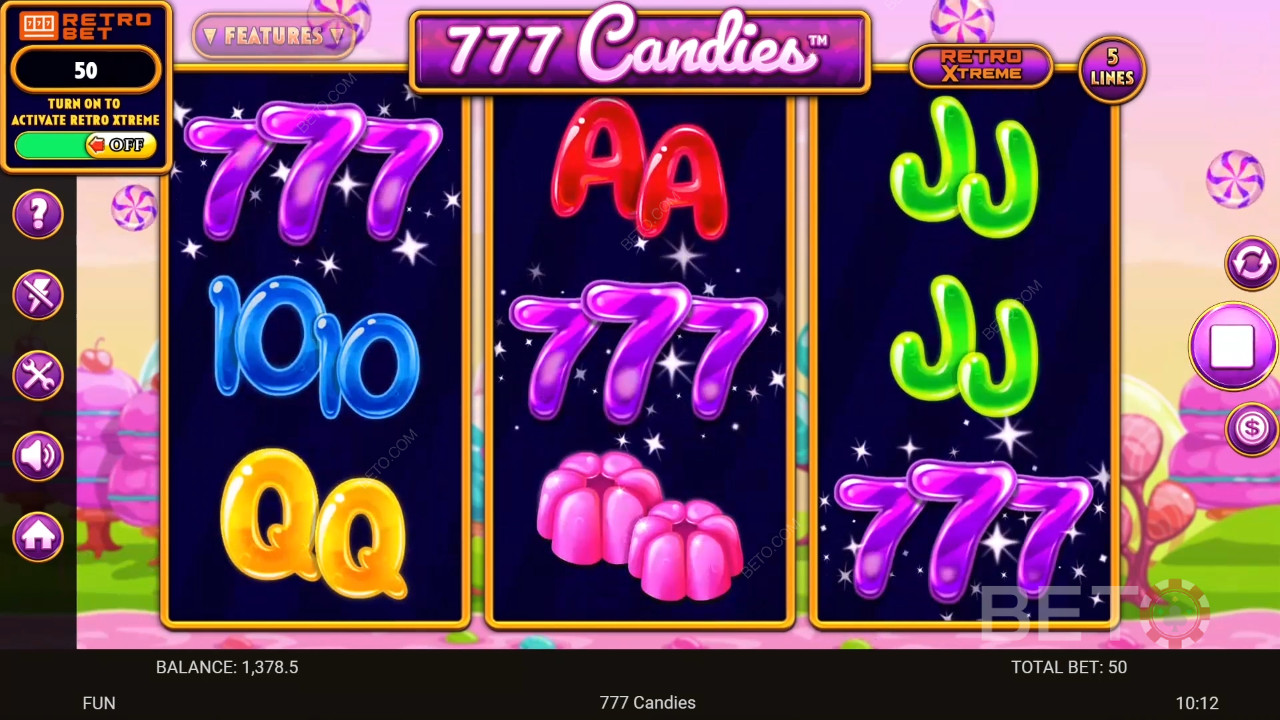 مراجعة 777 حلوى 777 من BETO Slots