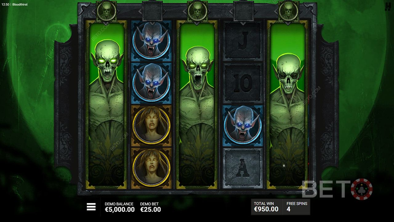 مراجعة Bloodthirst من قِبل BETO Slots