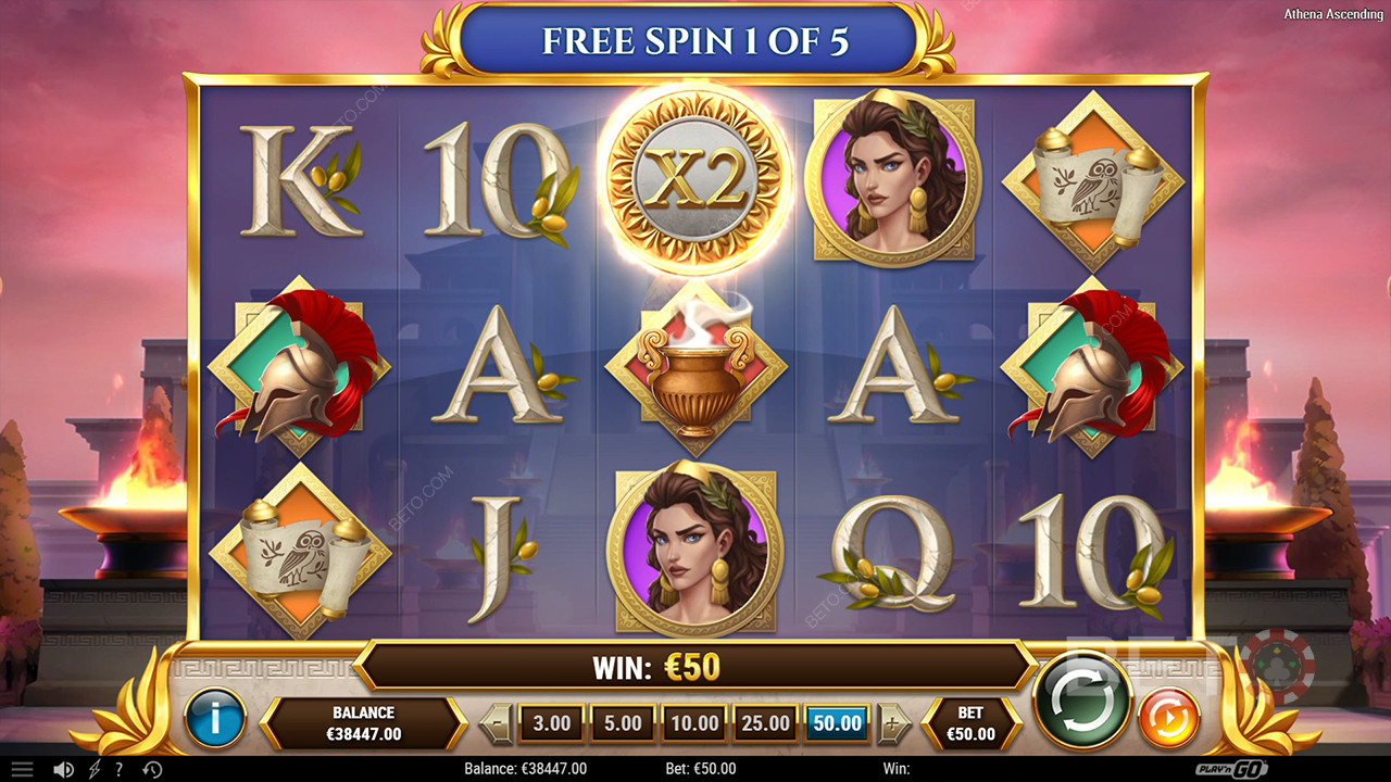 مراجعة Athena Ascending من BETO Slots