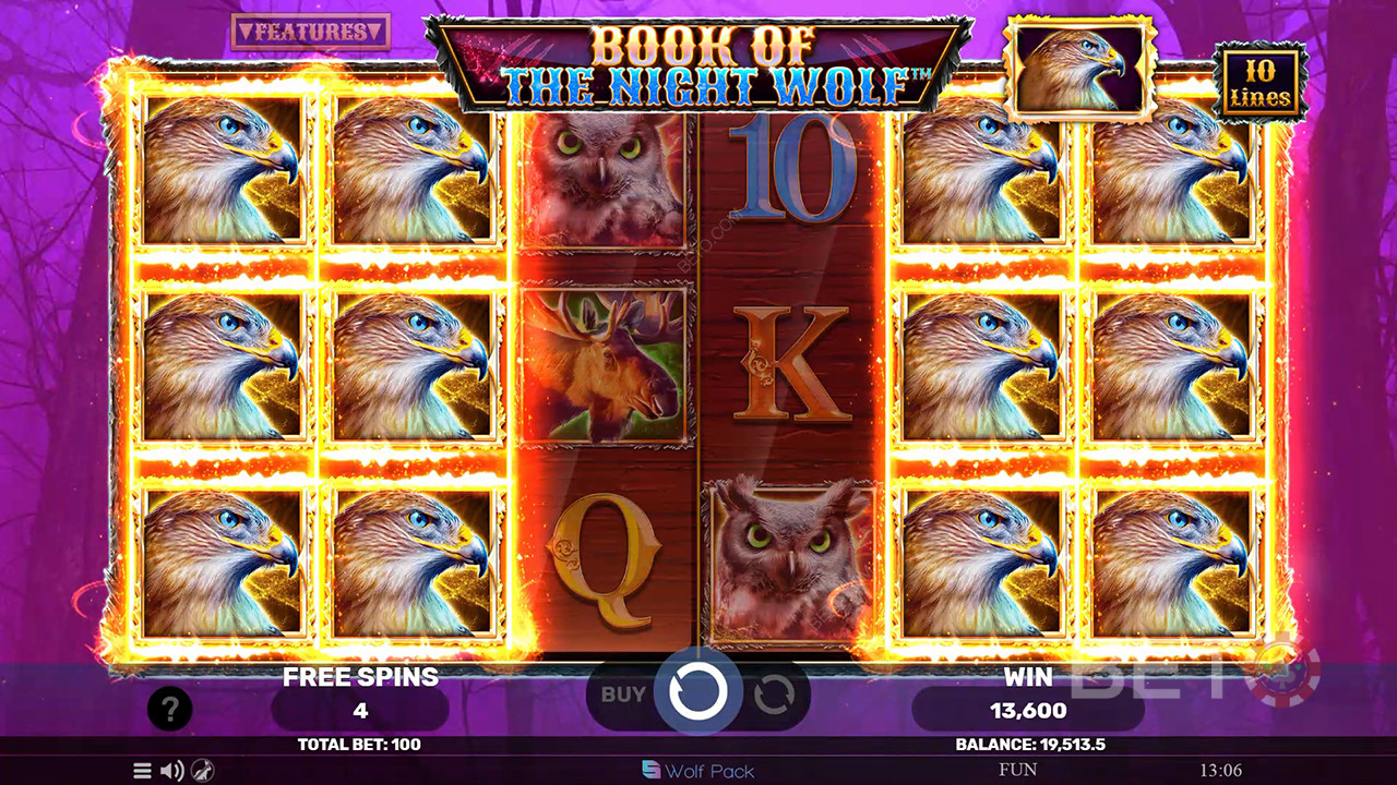 مراجعة كتاب الذئب الليلي من BETO Slots