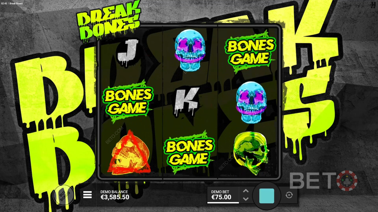 مراجعة Break Bones من BETO Slots