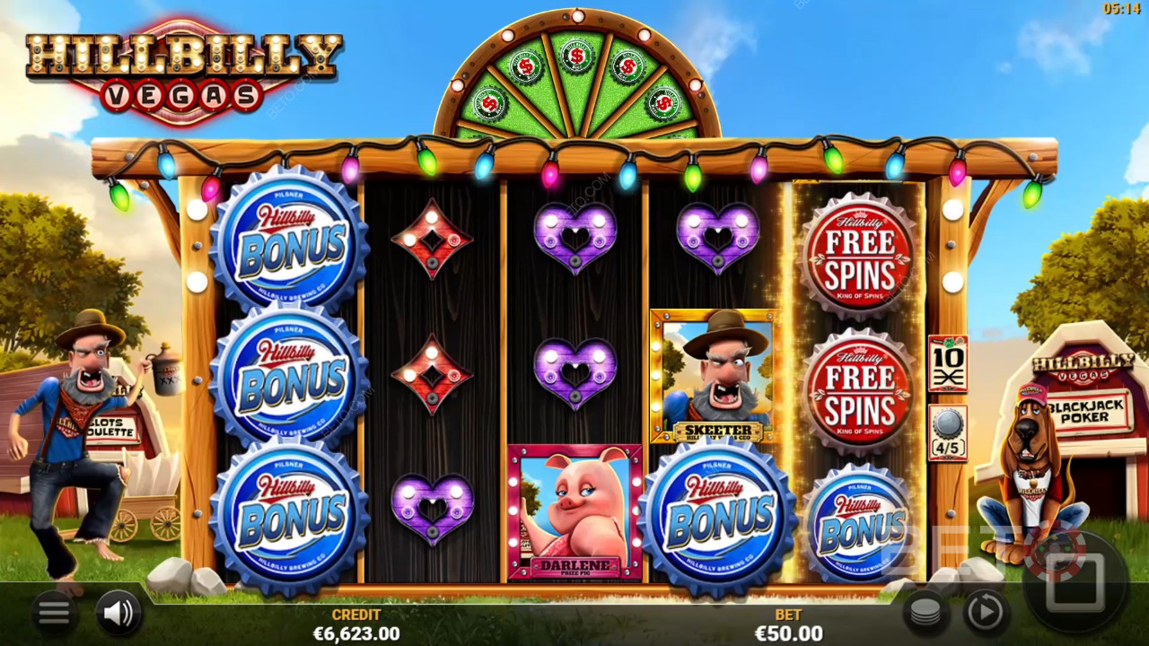 مراجعة Hillbilly Vegas بواسطة BETO Slots