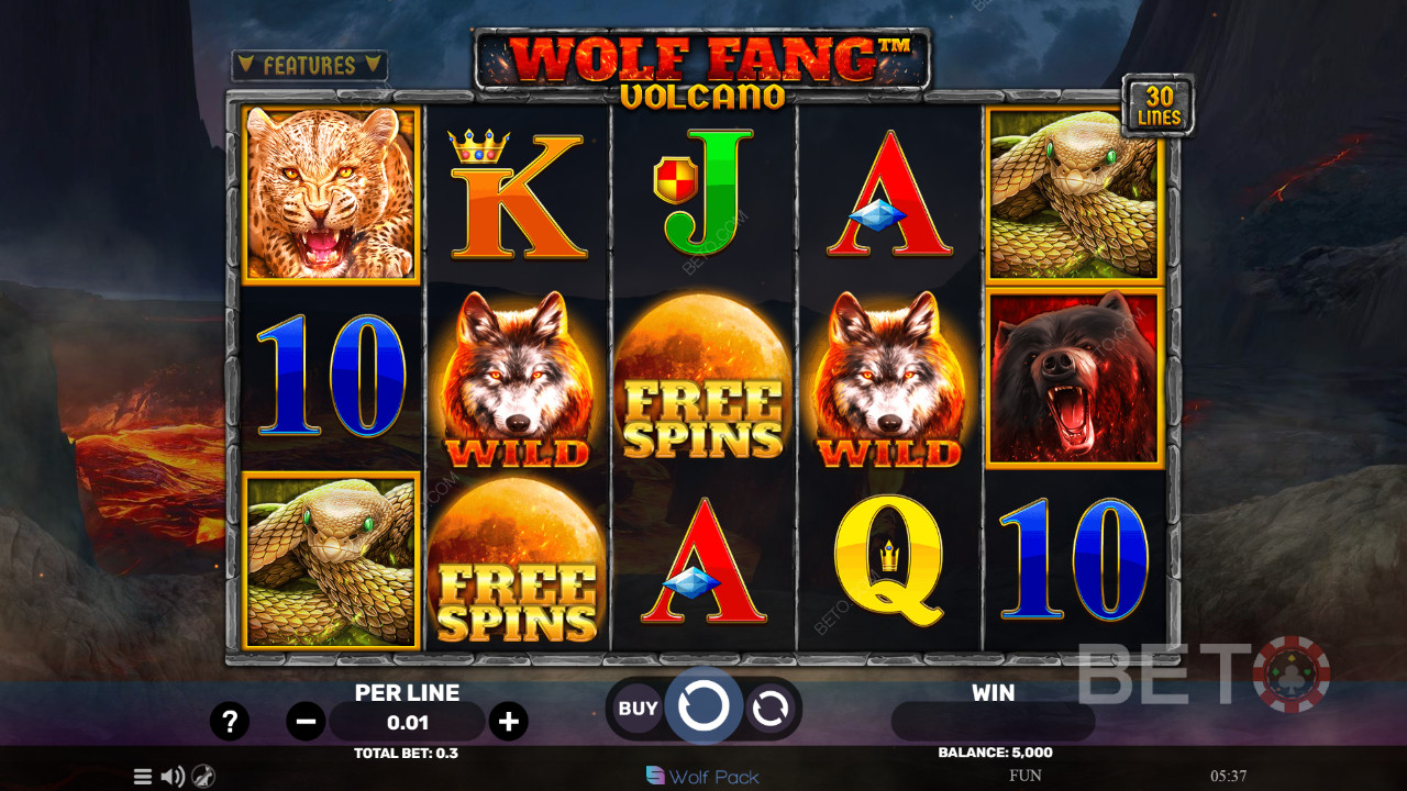 Wolf Fang - مراجعة البركان بواسطة فتحات BETO Slots