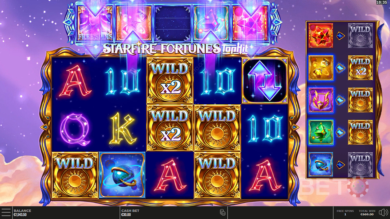 مراجعة Starfire Fortunes من BETO Slots