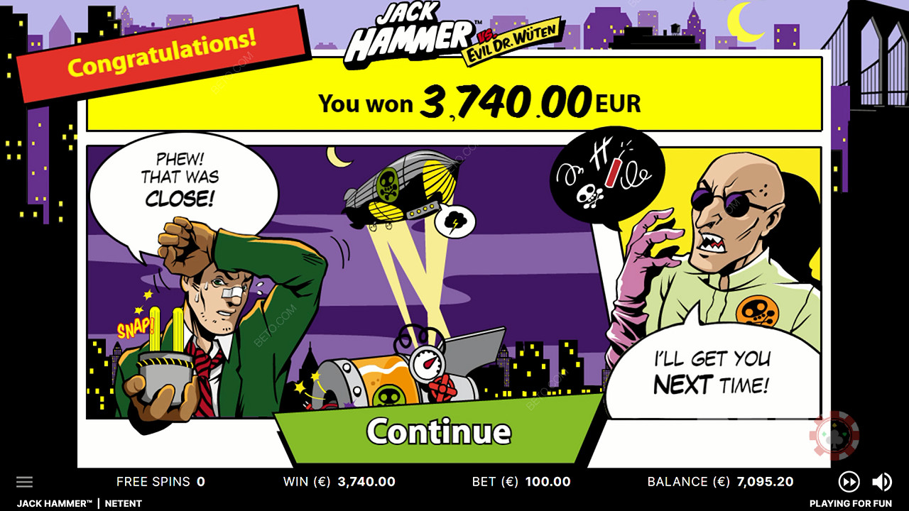 استمتع بانتصارات هائلة وقصة رائعة في لعبة Jack Hammer عبر الإنترنت