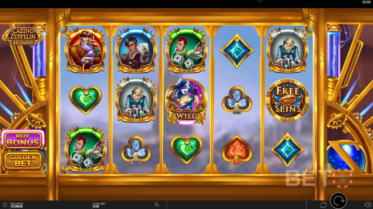 مراجعة Cazino Zeppelin Reloaded من BETO Slots