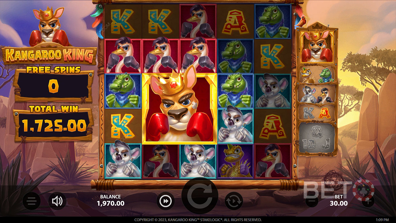مراجعة Kangaroo King من BETO Slots