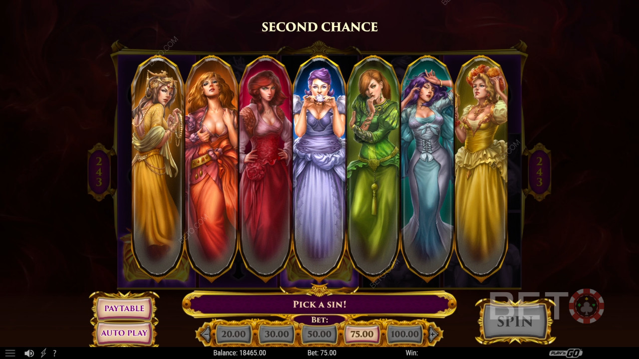 مراجعة 7 الخطايا 7 من BETO Slots