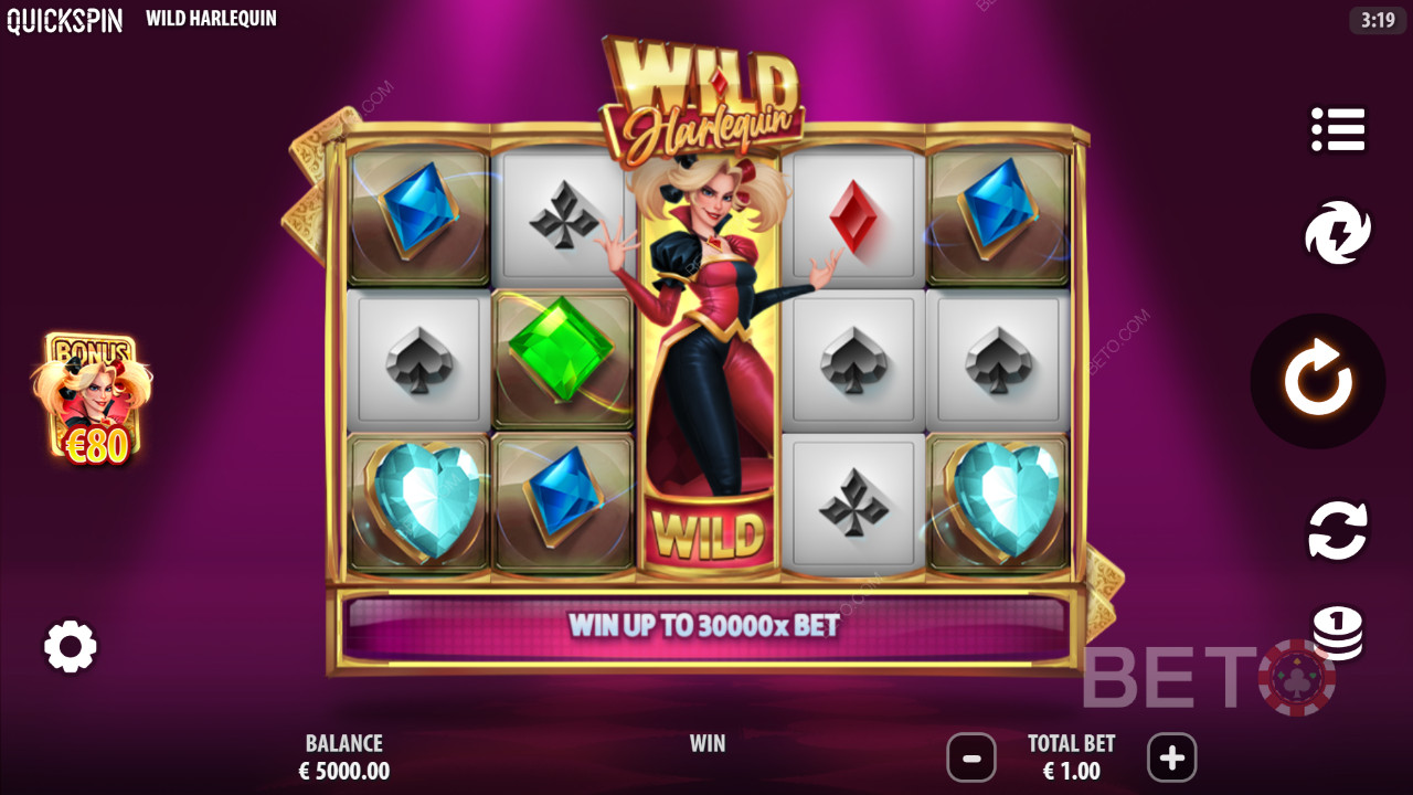 مراجعة Wild Harlequin من BETO Slots