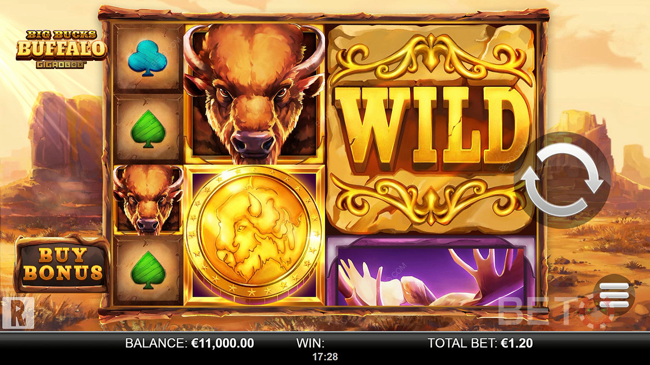 Big Bucks Buffalo Gigablox اللعب المجاني