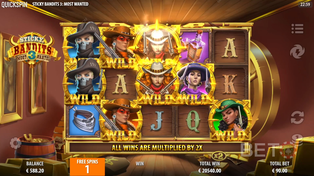 مراجعة Sticky Bandits 3 الأكثر طلبًا من قبل BETO Slots