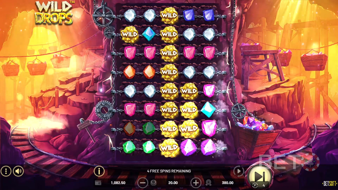 مراجعة Wild Drops من BETO Slots