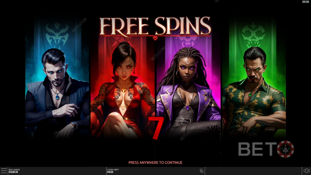 شرح ميزات المكافآت في لعبة Vampire Riches DoubleMax بواسطة Yggdrasil