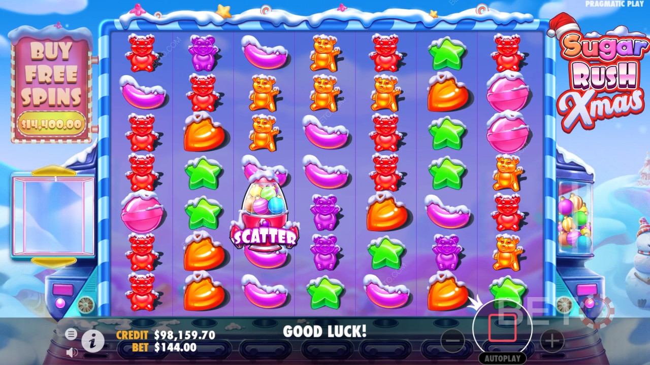 مراجعة Sugar Rush Xmas من BETO Slots