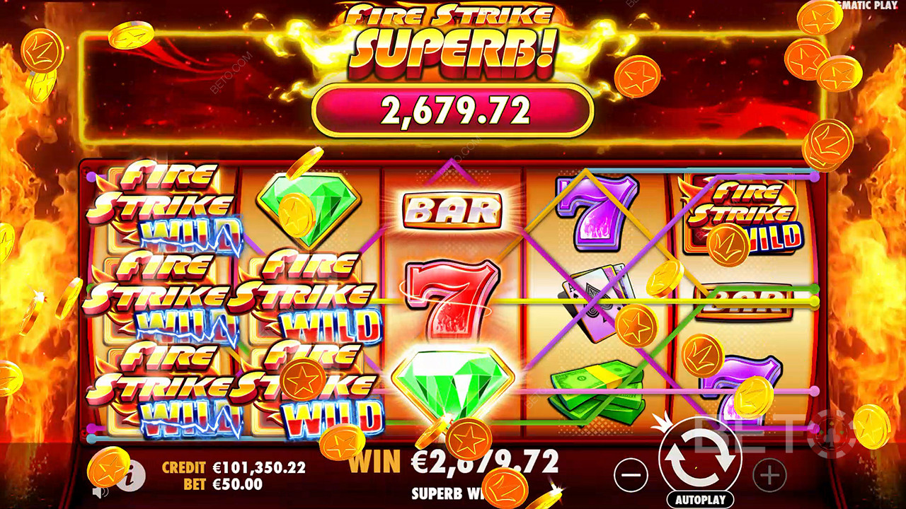 مراجعة Fire Strike من BETO Slots
