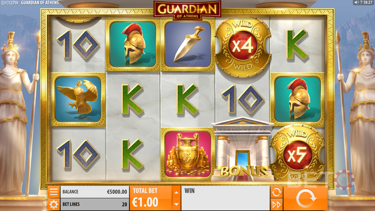 مراجعة Guardian of Athens بواسطة BETO Slots