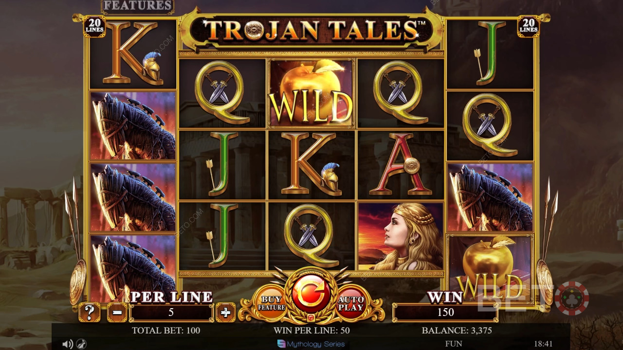 مراجعة حكايات طروادة من BETO Slots
