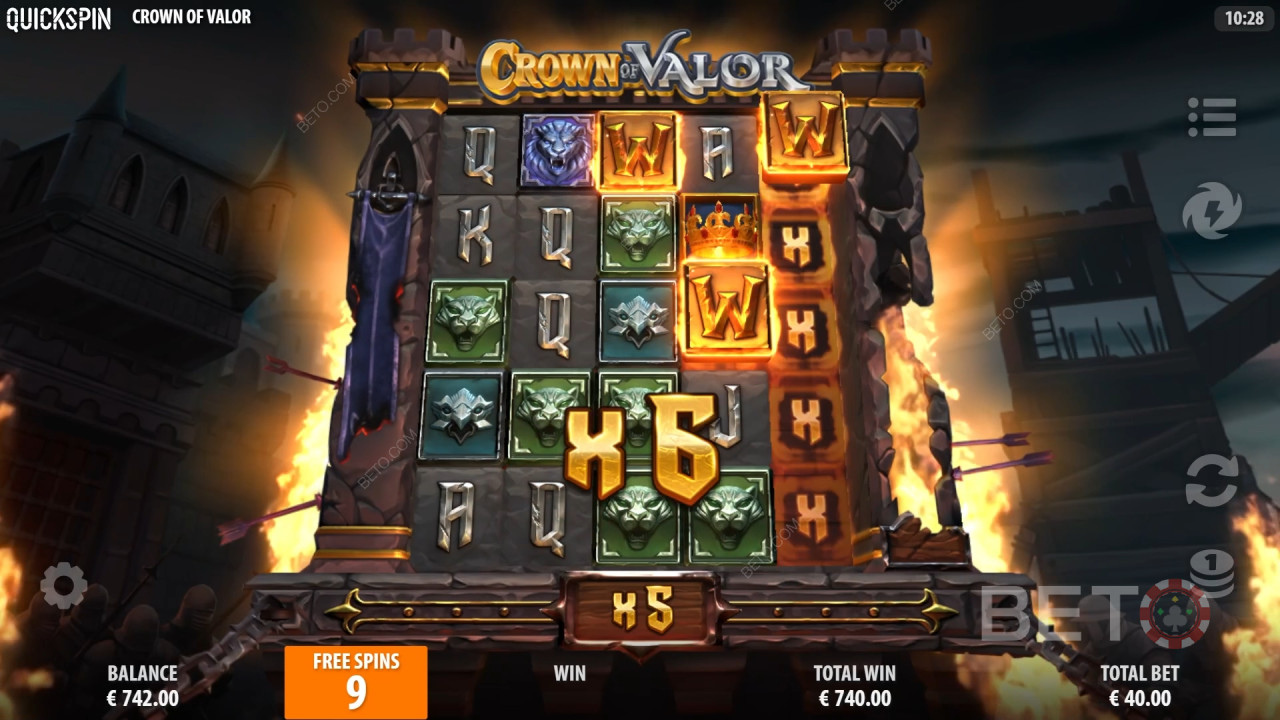 مراجعة تاج البسالة من فتحات BETO Slots