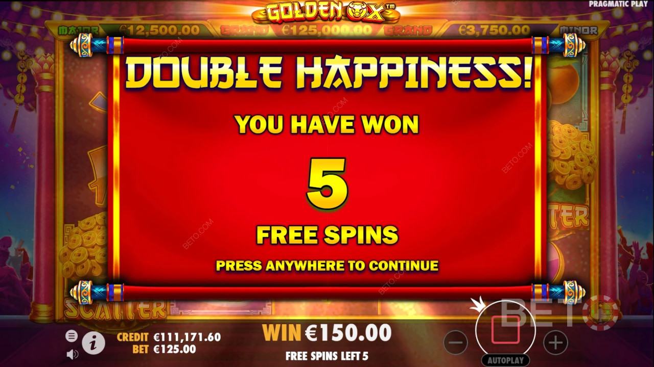 شرح الميزات الإضافية في Golden Ox بواسطة Pragmatic Play