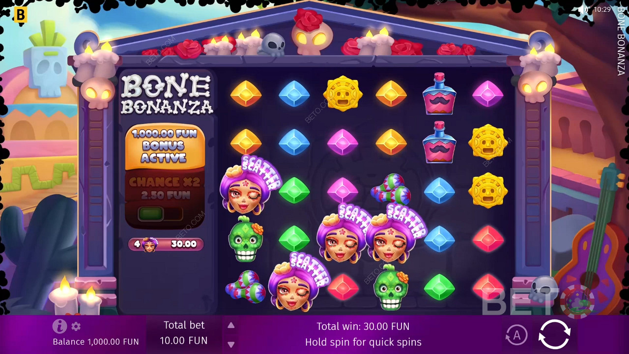 مراجعة Bone Bonanza من BETO Slots