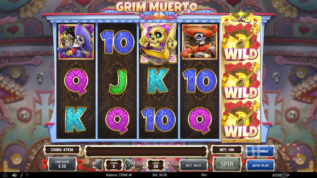 مراجعة لعبة Grim Muerto من BETO Slots