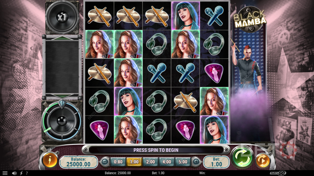 مراجعة Black Mamba Mamba من BETO Slots