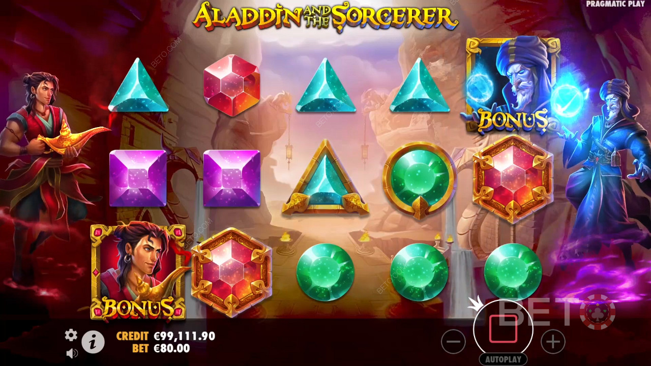 مراجعة علاء الدين والساحر من قبل BETO Slots
