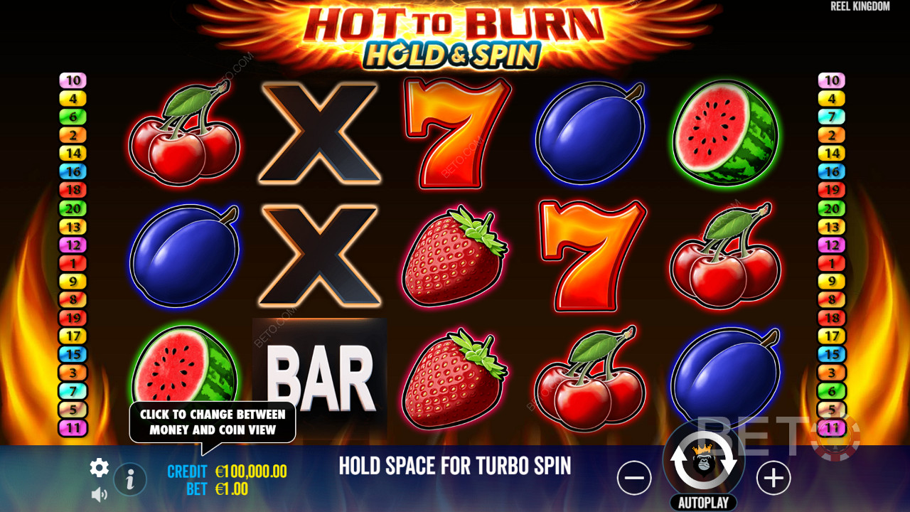 Hot To Burn Hold And Spin اللعب المجاني