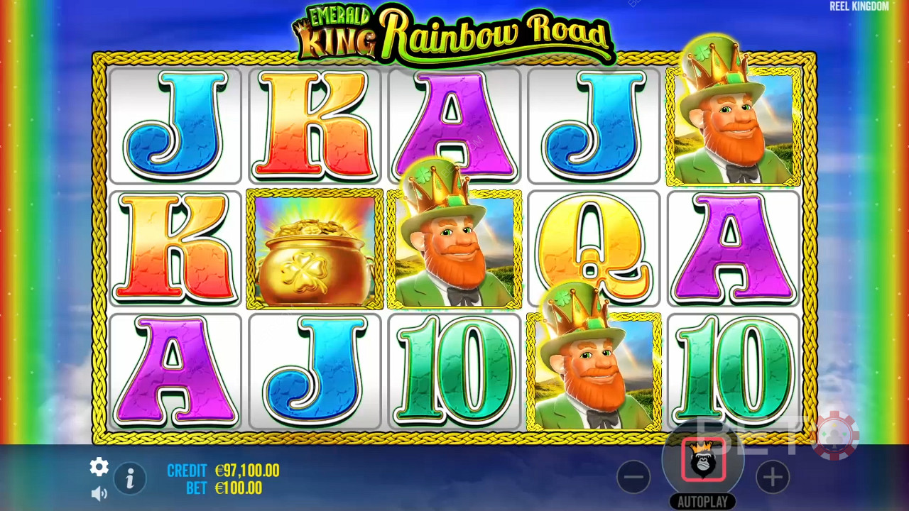 مراجعة طريق قوس قزح ملك الزمرد من BETO Slots