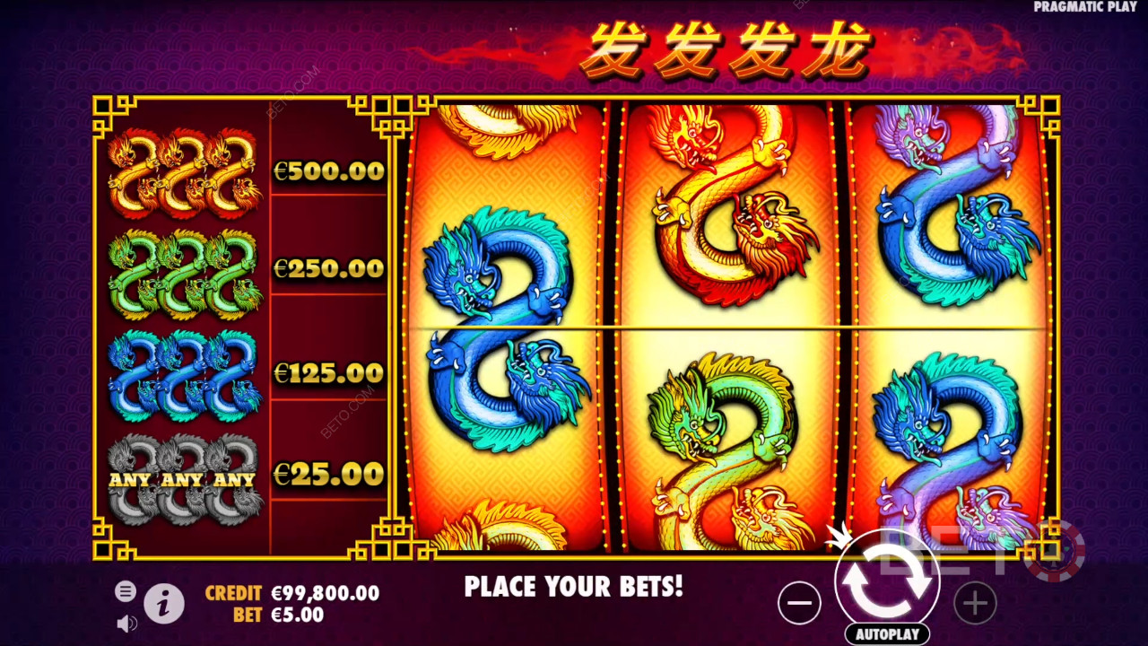شرح ميزات المكافآت في 888 تنين من 888 تنين بواسطة Pragmatic Play