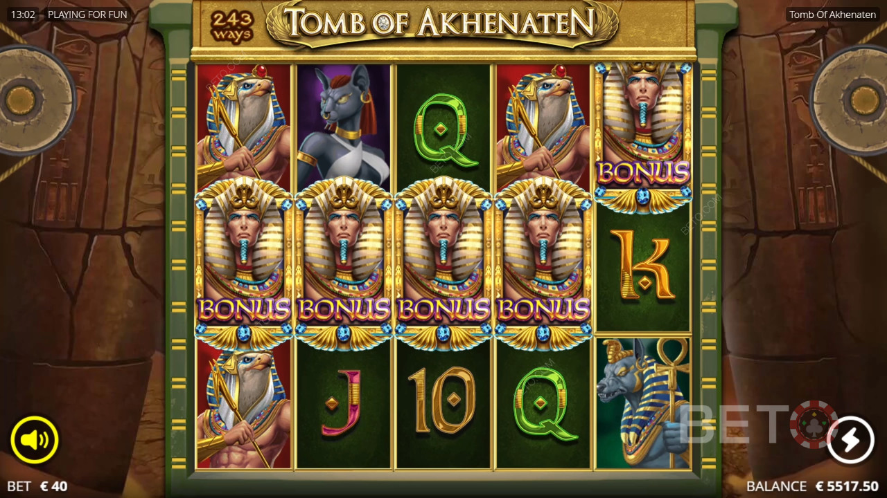 مراجعة مقبرة إخناتون من قبل BETO Slots
