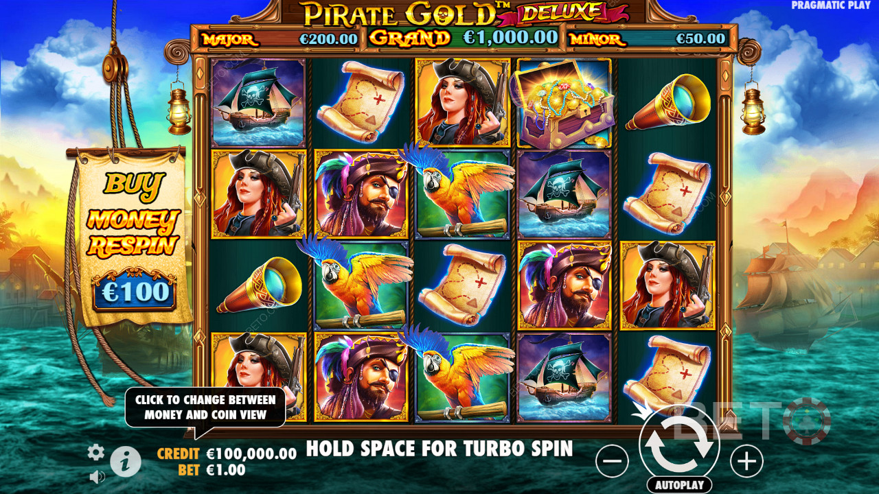 مراجعة Pirate Gold Deluxe من BETO Slots
