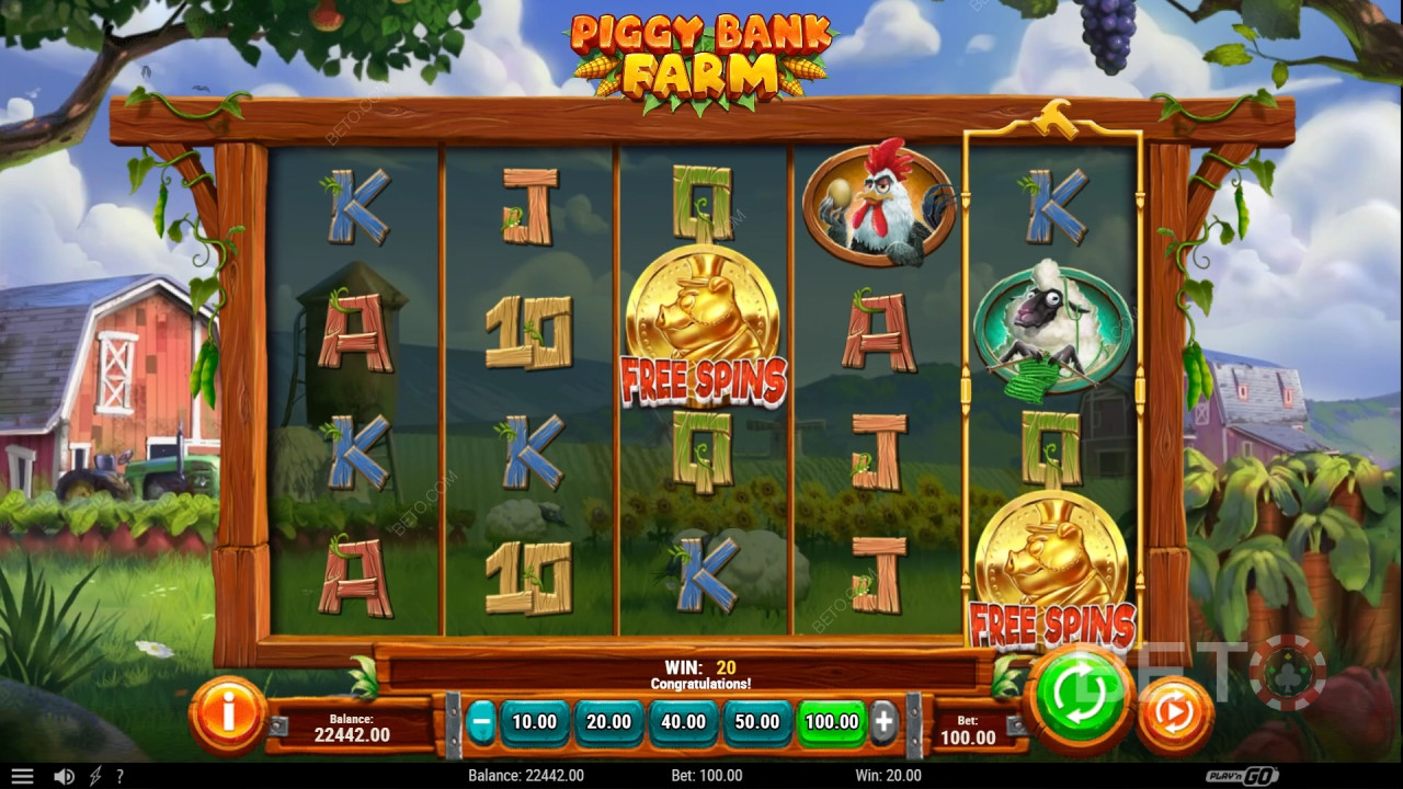 مراجعة مزرعة بنك الخنازير من BETO Slots