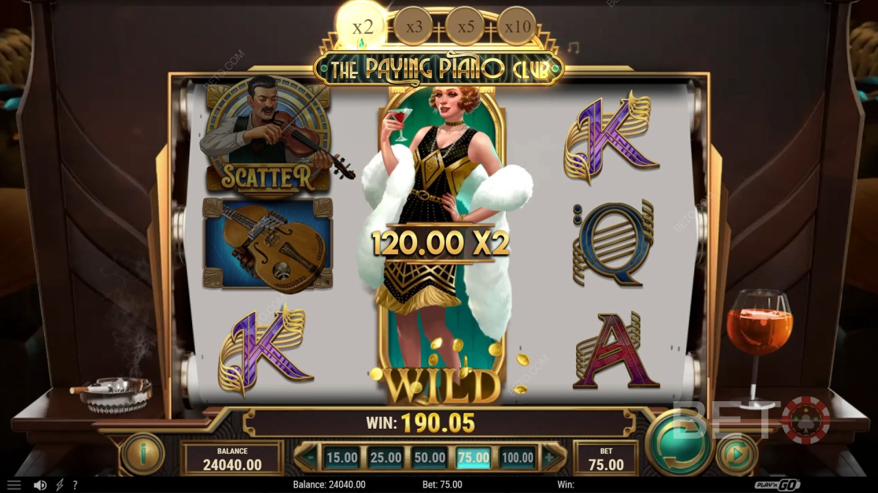 مراجعة The Paying Piano Club من BETO Slots