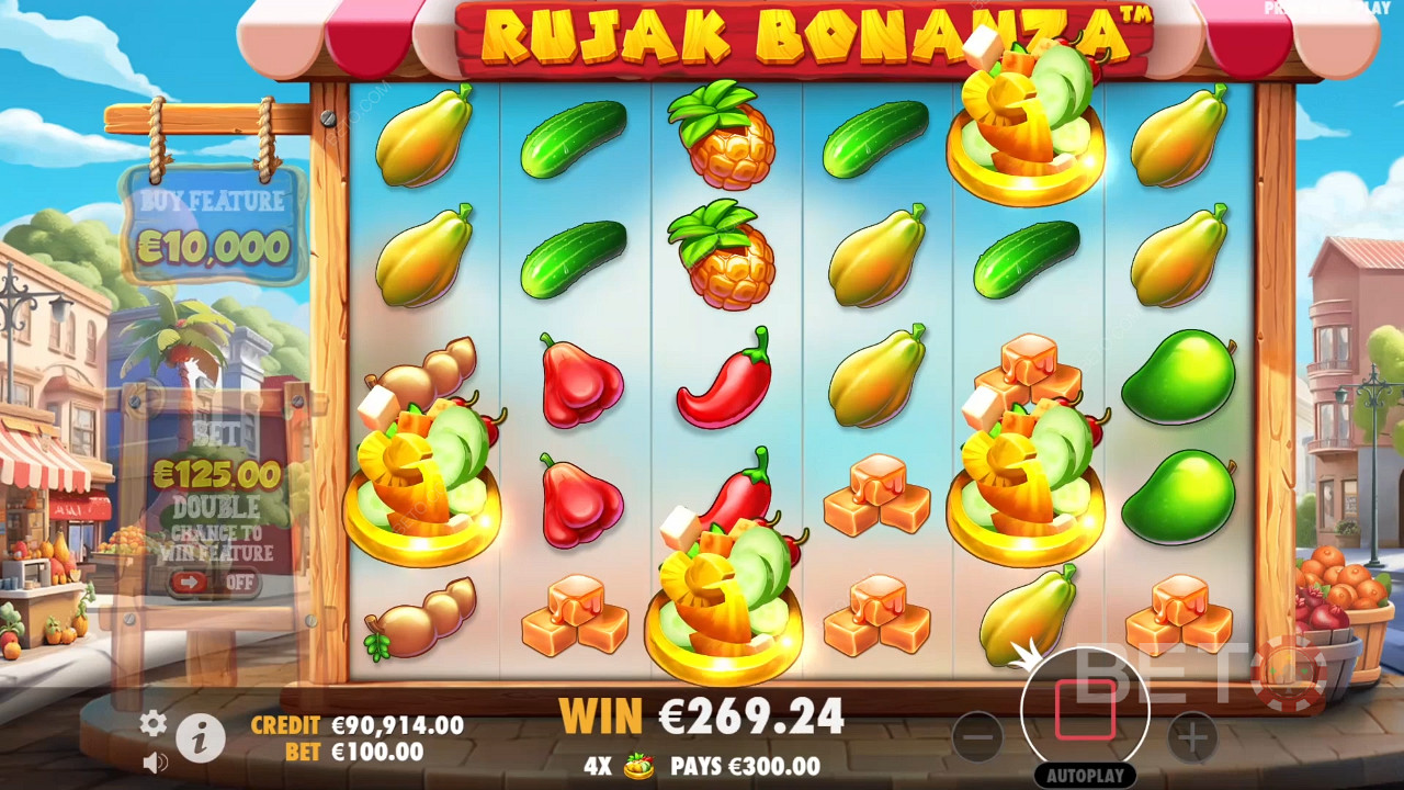 مراجعة لعبة Rujak Bonanza من BETO Slots