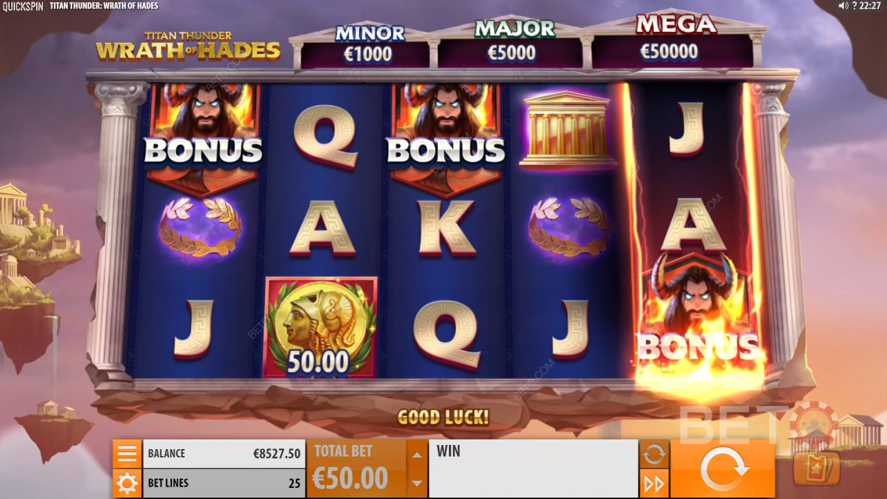 تيتان ثندر: مراجعة غضب الهاوية بواسطة فتحات BETO Slots