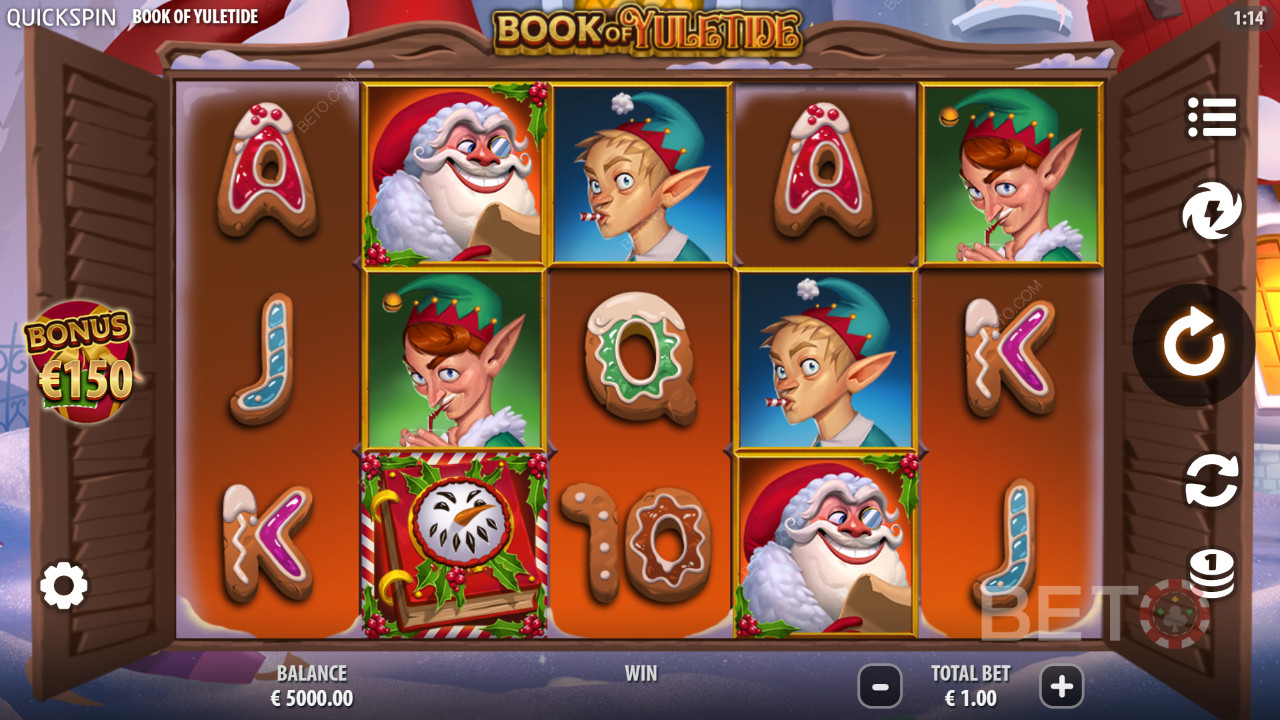 مراجعة كتاب عيد الميلاد من BETO Slots