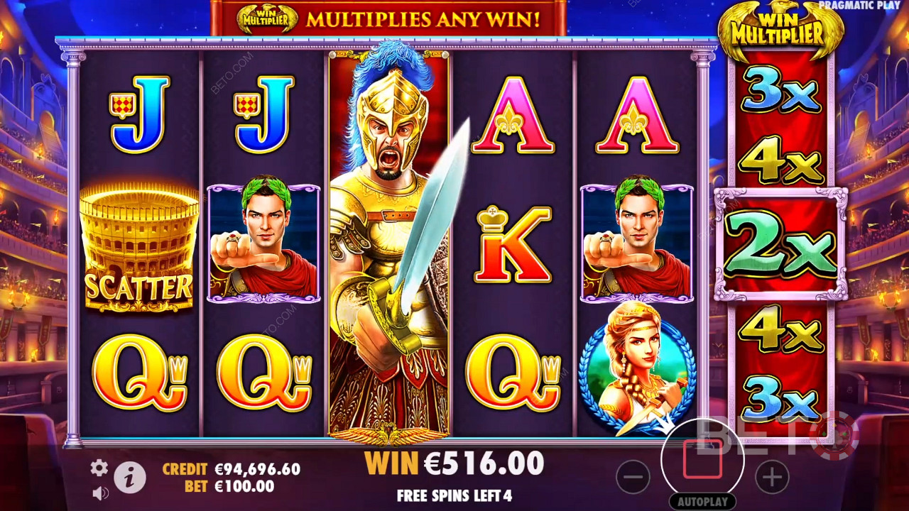 مراجعة لعبة Wild Gladiators من BETO Slots