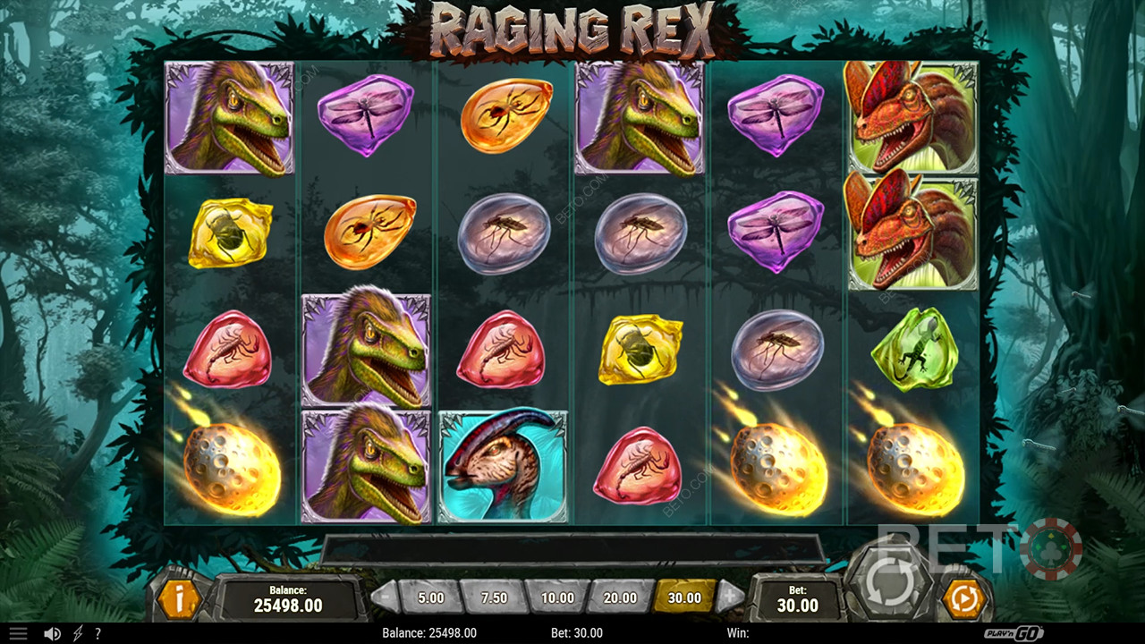 مراجعة Raging Rex بواسطة BETO Slots