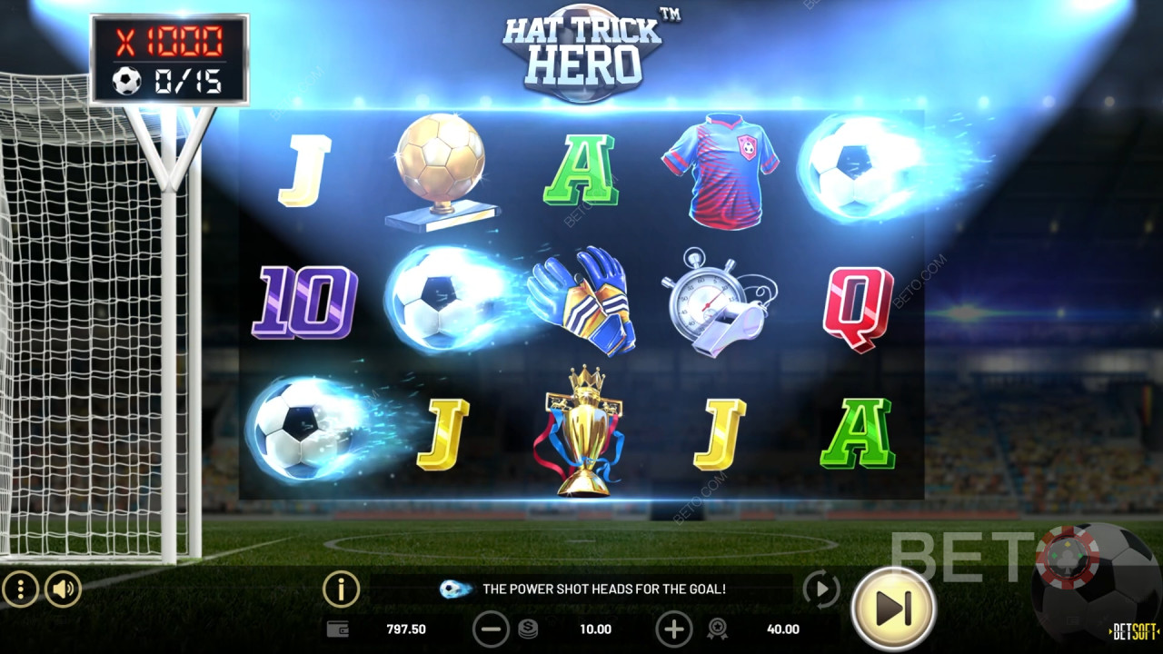 مراجعة Hat Trick Hero من BETO Slots