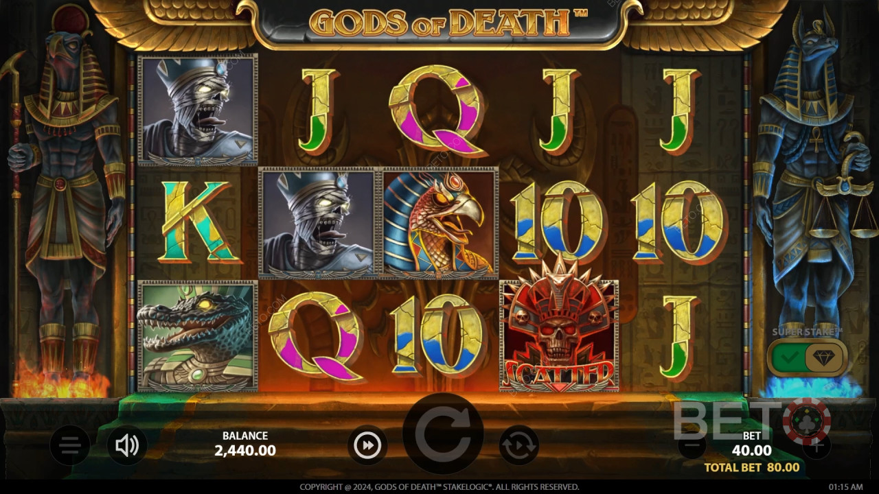 مراجعة آلهة الموت بواسطة فتحات BETO Slots